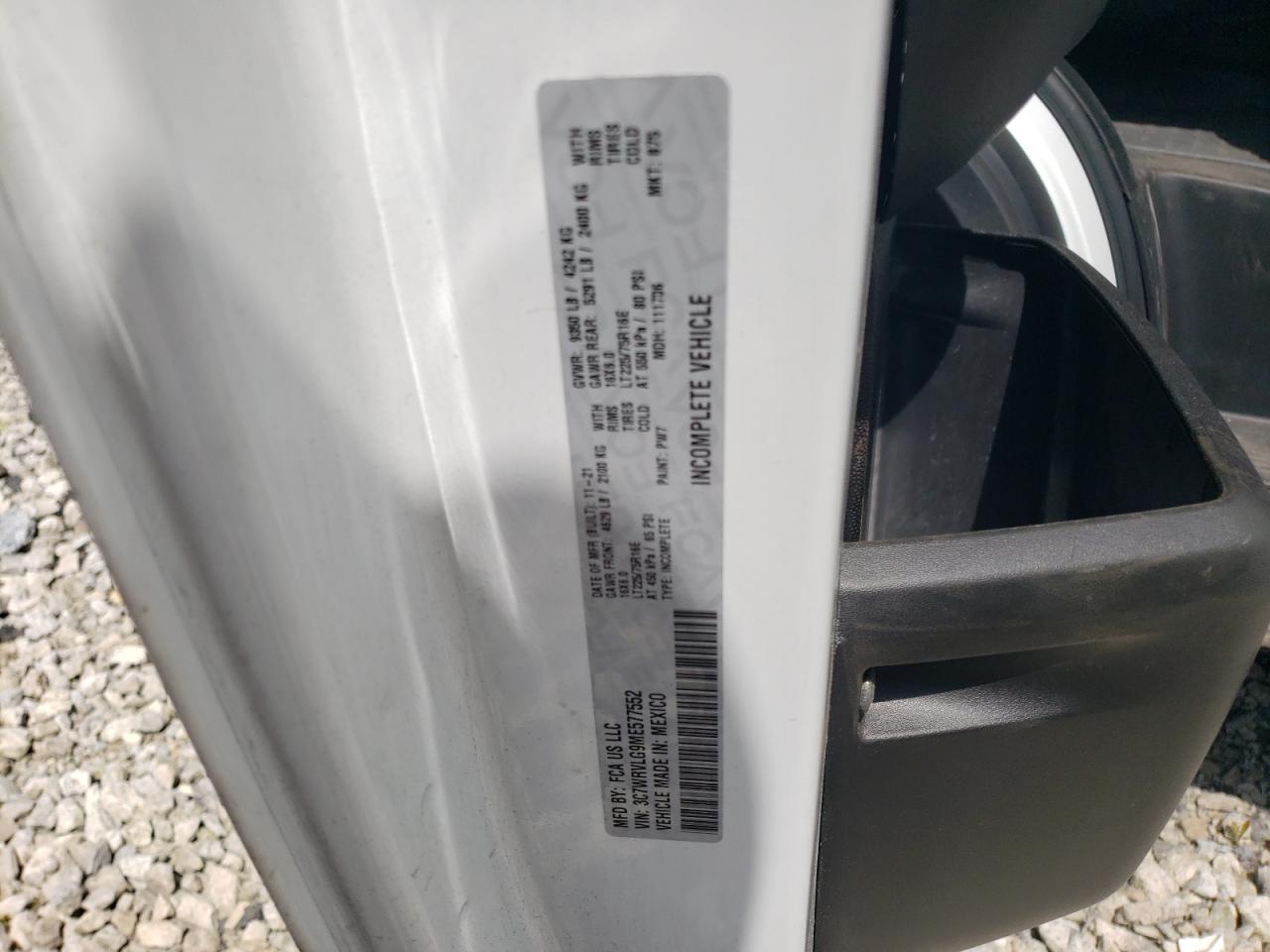 Ram Promaster 3500 Standard Image 8