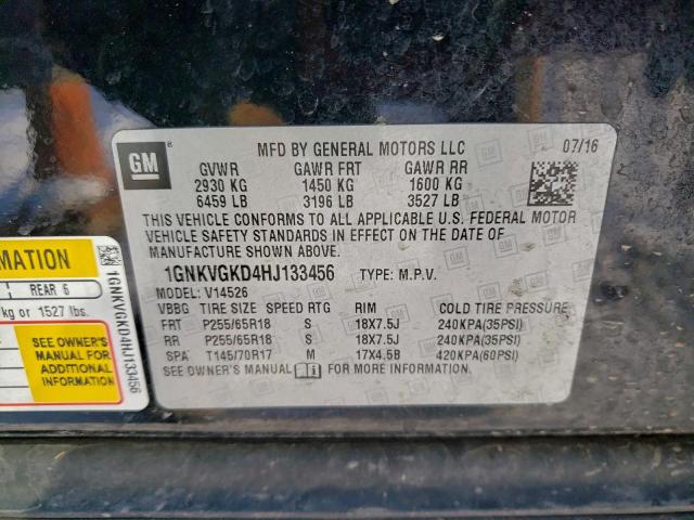 Chevrolet Traverse Lt Image 9